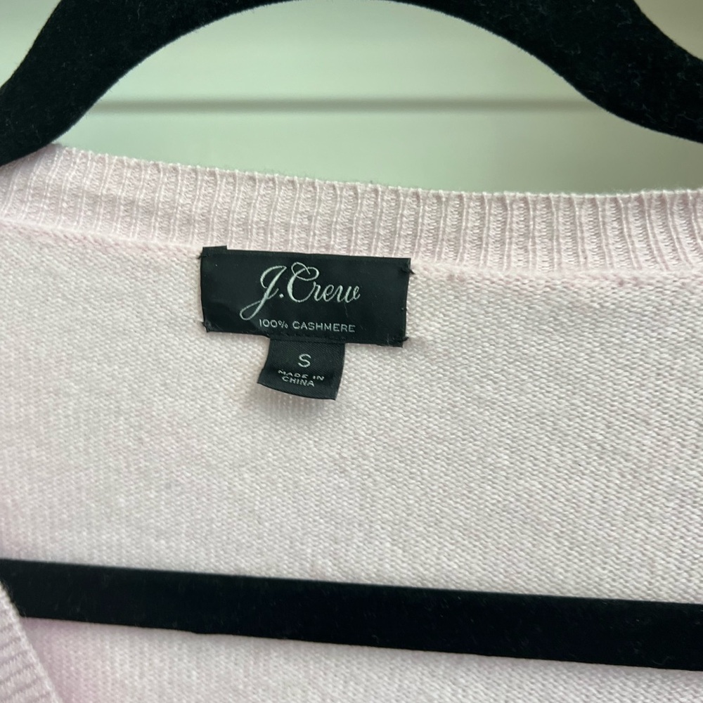 J. Crew Light Pink V-Neck Sweater - Picture 2 of 4